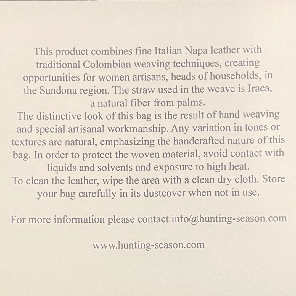 NEW Hunting Season Italian Napa Leather Women’s bag - Picture 6 of 6